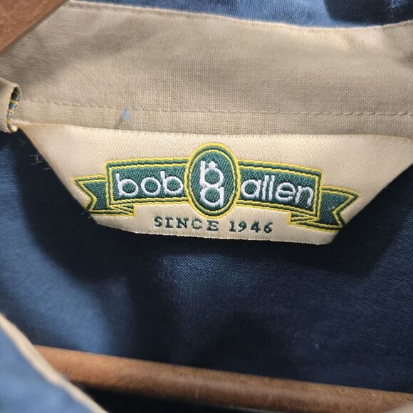 Vintage Hunting Shirt Mens XL Blue Button Down Shoulder Patch Brushpopper - Picture 3 of 14